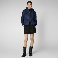 Save The Duck Animal-Free Steppjacken>Animal-free Damen-Steppjacke Daisy Mit Kapuze In Marineblau