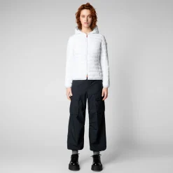 Save The Duck Animal-Free Steppjacken>Animal-free Damen-Steppjacke Daisy Mit Kapuze In Cremefarbe Cremefarben