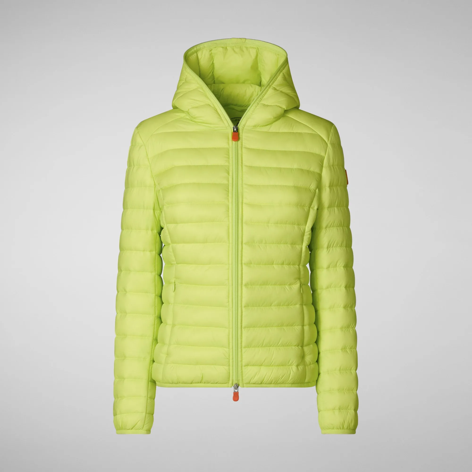 Save The Duck Animal-Free Steppjacken>Animal-free Damen-steppjacke Daisy Mit Kapuze In Lichen Green Limettengrün