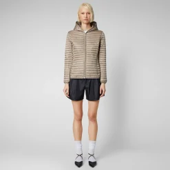Save The Duck Animal-Free Steppjacken>Animal-free Damen-steppjacke Alexa In Perlgrau