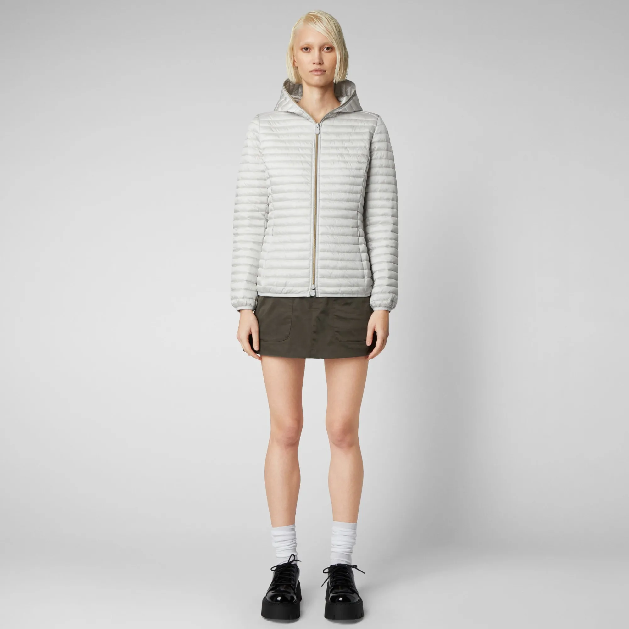 Save The Duck Animal-Free Steppjacken>ANIMAL-FREE DAMEN-STEPPJACKE KYLA IN Nebelgrau