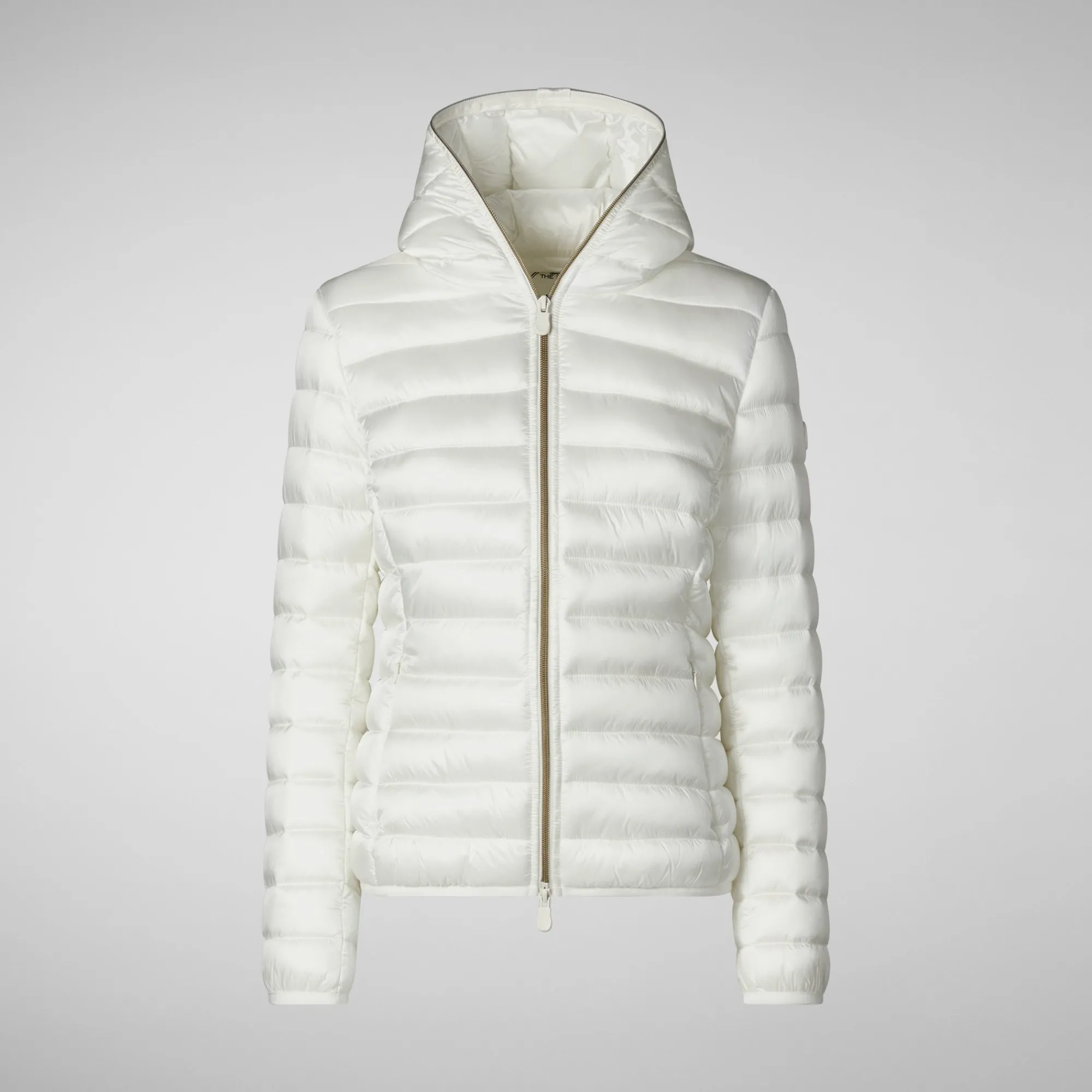 Save The Duck Animal-Free Steppjacken>Animal-free Damen-steppjacke Alexis Mit Kapuze In Cremeweiß Cremefarben