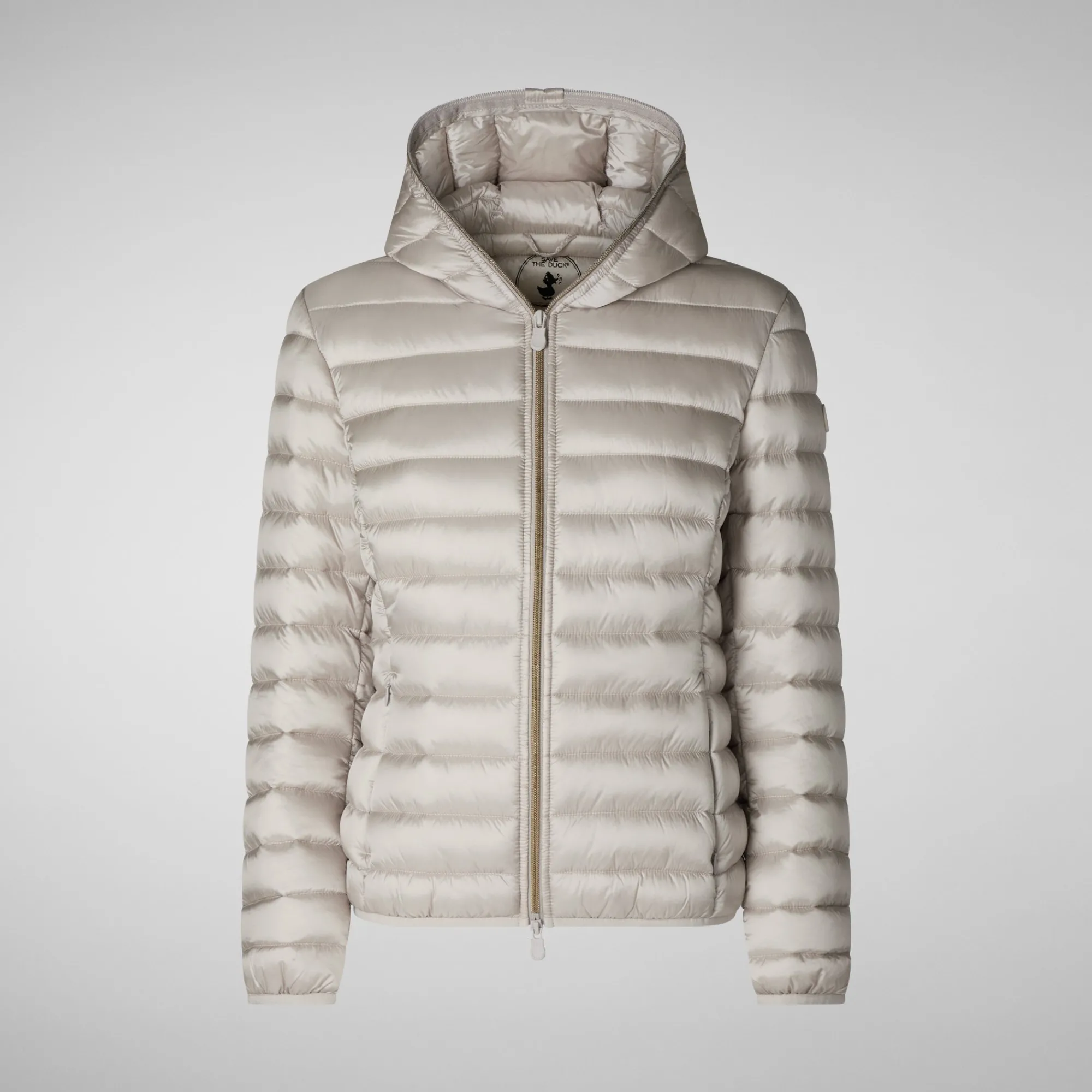 Save The Duck Animal-Free Steppjacken>Animal-free Damen-steppjacke Alexis Mit Kapuze In Hellbeige
