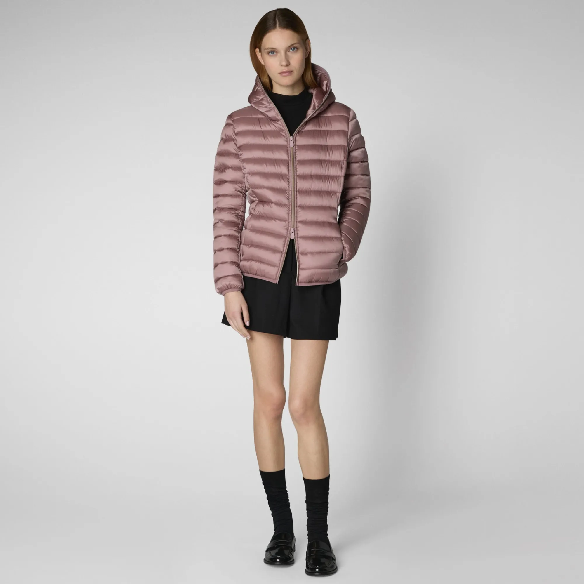 Save The Duck Animal-Free Steppjacken>Animal-free Damen-steppjacke Alexis Mit Kapuze In Antik-rosa