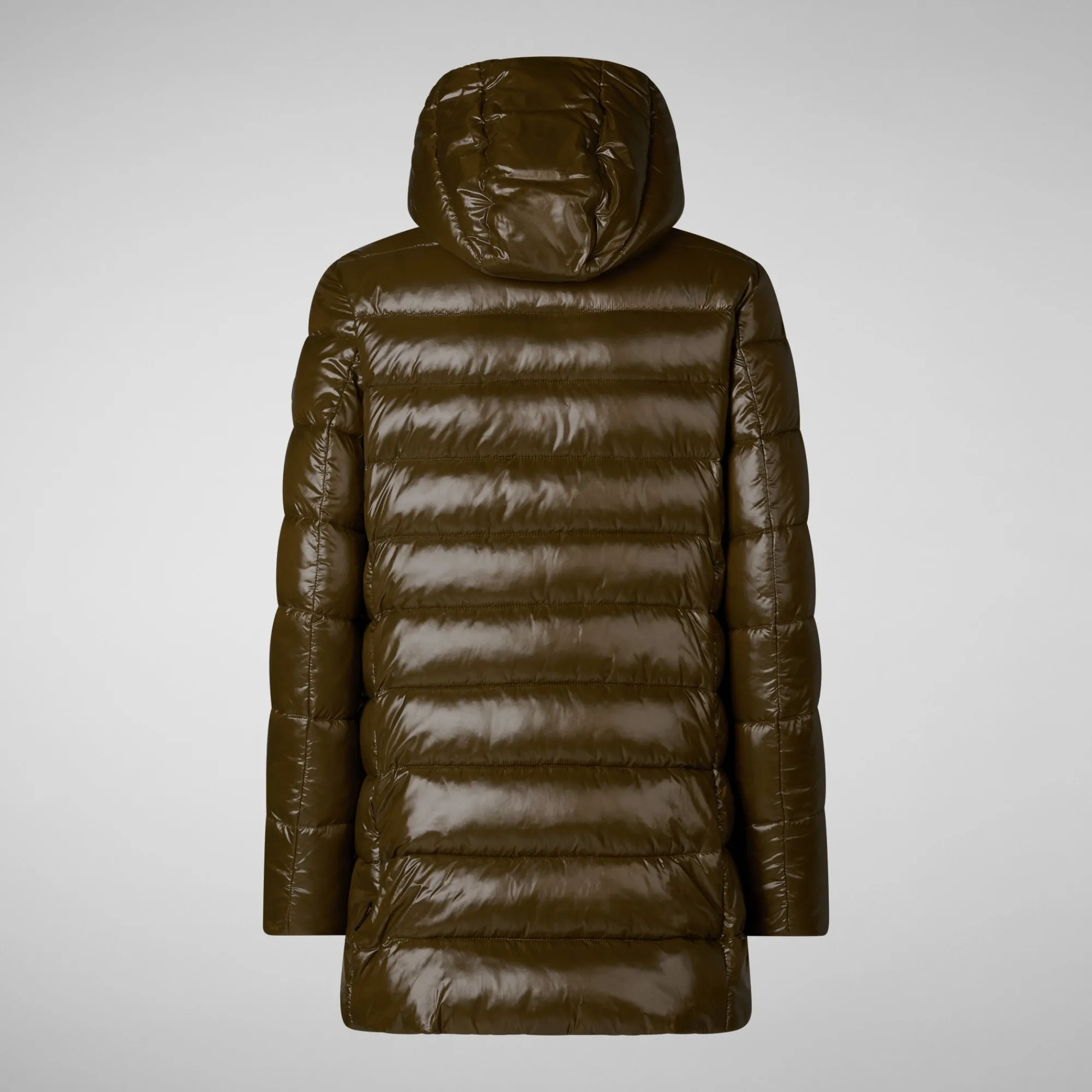 Save The Duck Animal-Free Steppjacken>Animal-free Damen-steppjacke Marjorie Mit Kapuze In Bark Green Vert militaire