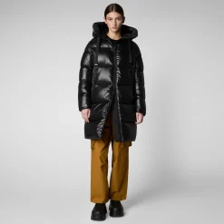 Save The Duck Animal-Free Steppjacken>Animal-free Damen-steppjacke Isabel Mit Kapuze In Schwarz