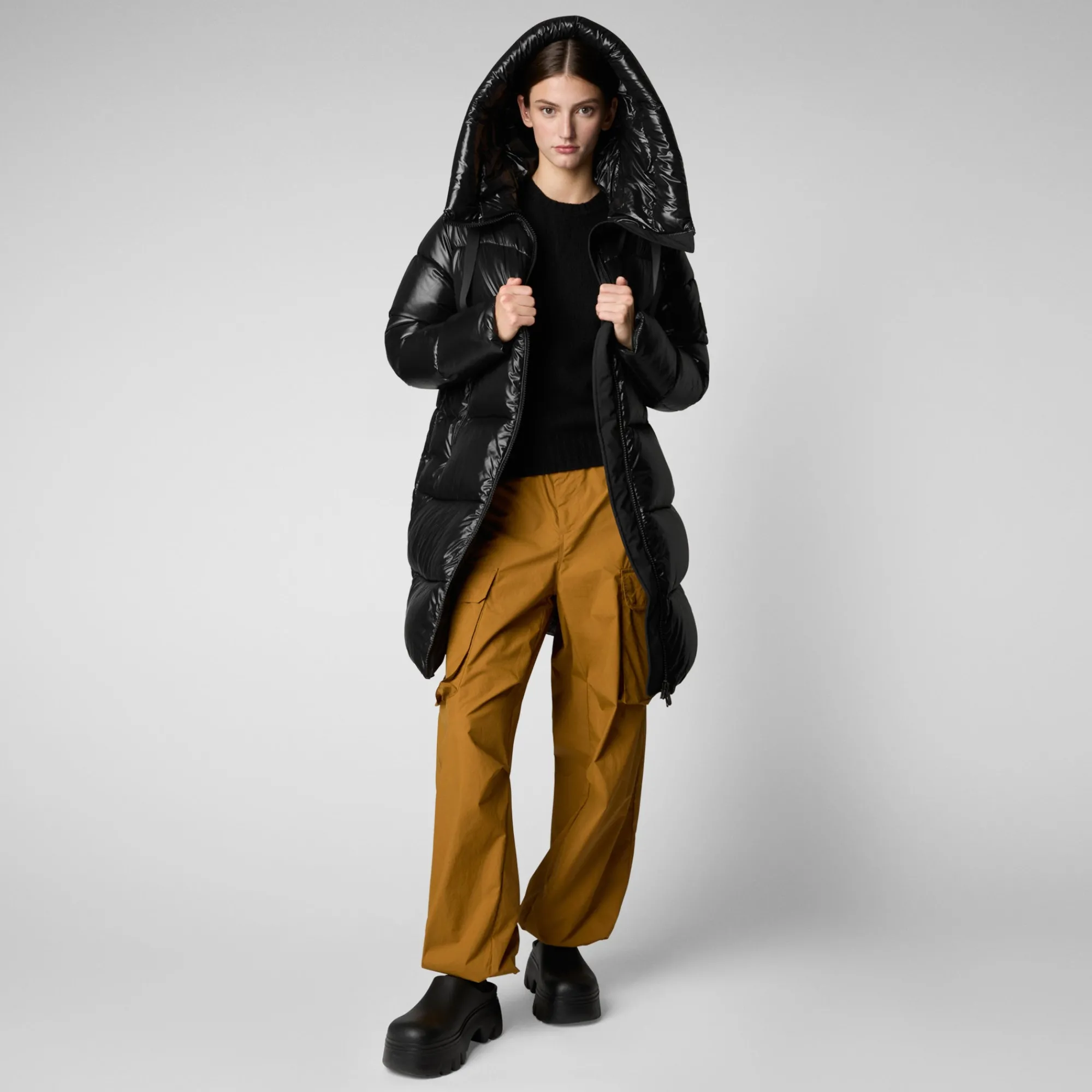 Save The Duck Animal-Free Steppjacken>Animal-free Damen-steppjacke Isabel Mit Kapuze In Schwarz