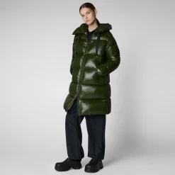 Save The Duck Animal-Free Steppjacken>Animal-free Damen-steppjacke Isabel Mit Kapuze In Tannengrün
