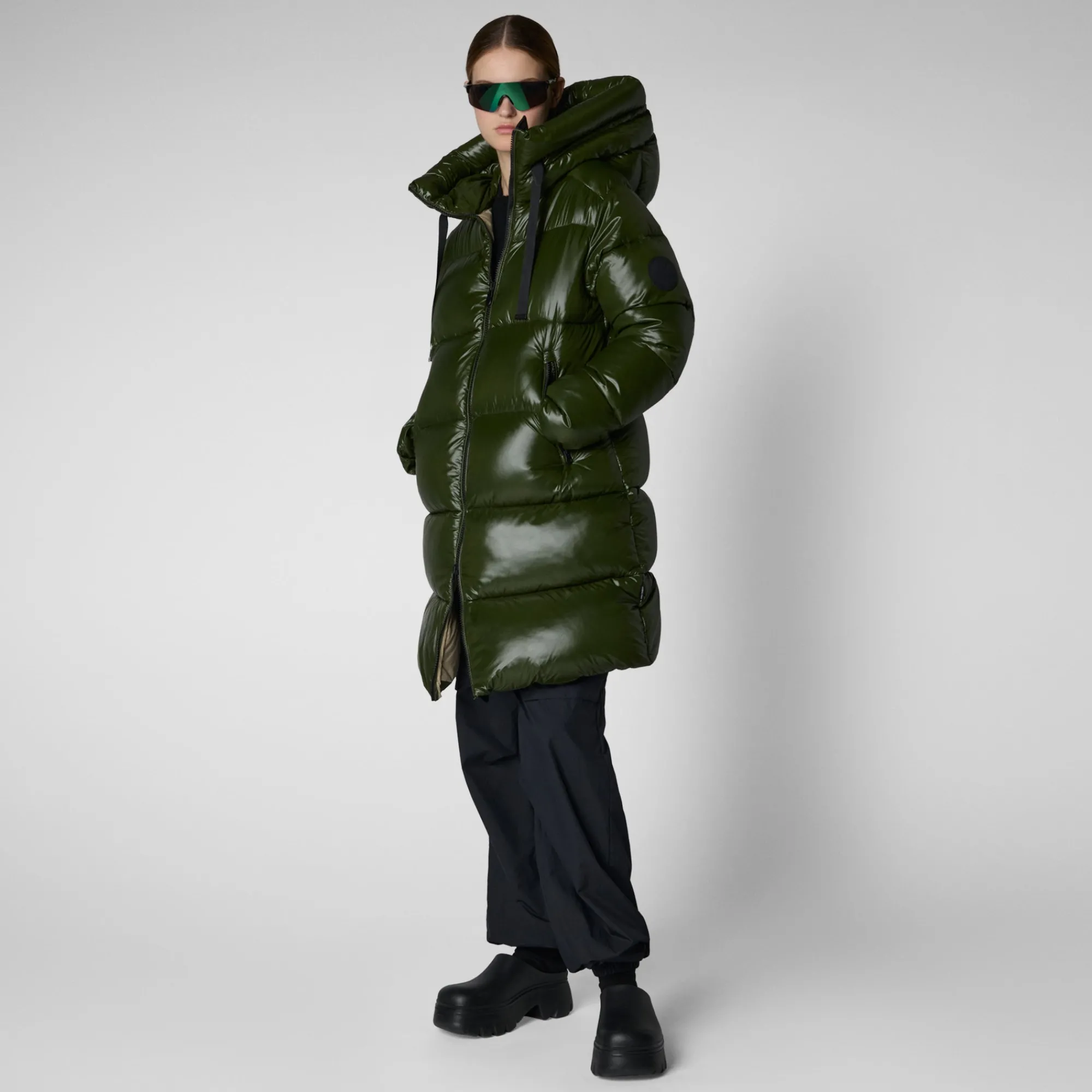Save The Duck Animal-Free Steppjacken>Animal-free Damen-steppjacke Isabel Mit Kapuze In Tannengrün