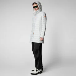 Save The Duck Animal-Free Steppjacken>Animal-free Damen-steppjacke Carol Mit Kapuze In Frozen Grey Frostgrau