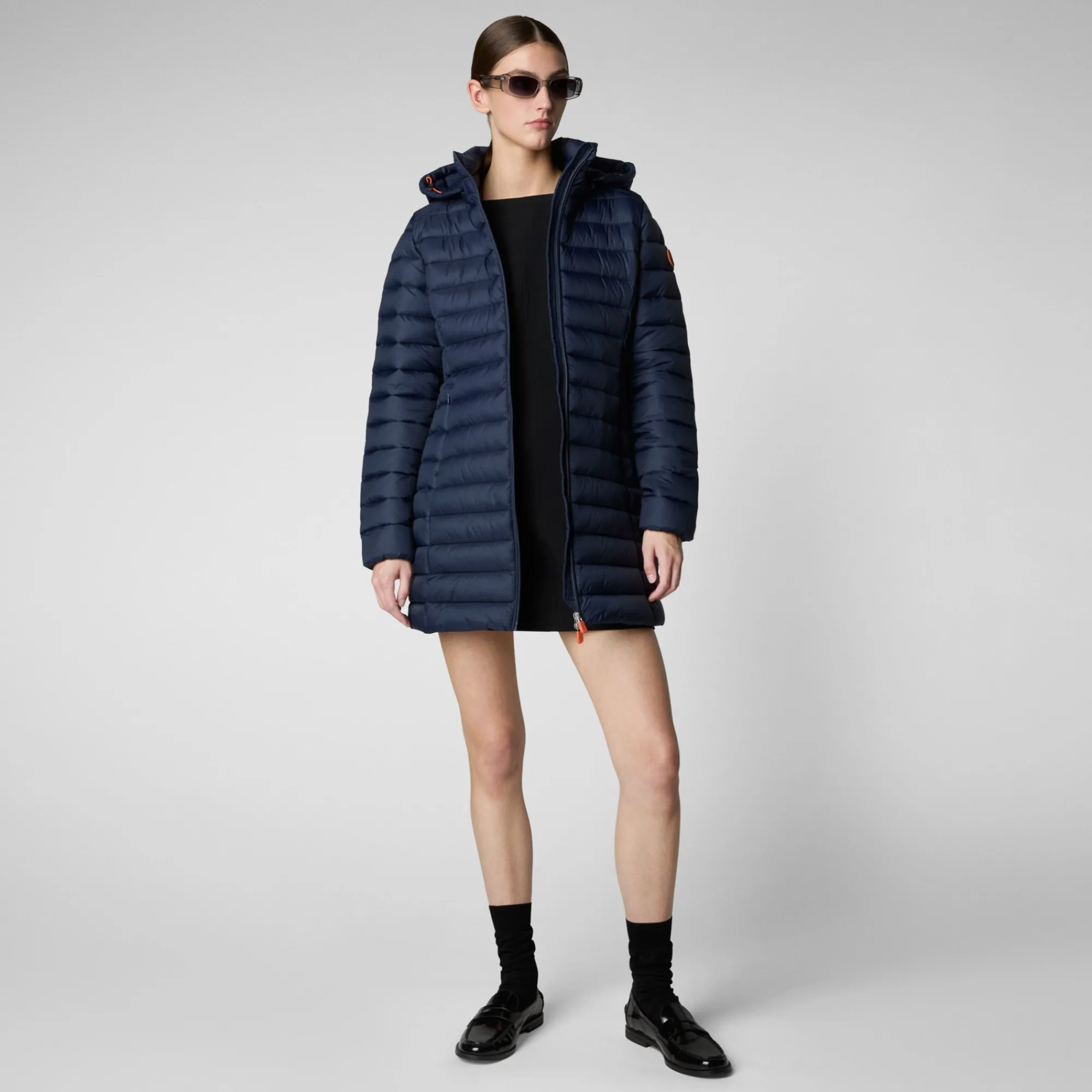 Save The Duck Animal-Free Steppjacken>Animal-free Damen-steppjacke Carol Mit Kapuze In Marineblau