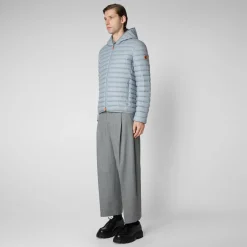 Save The Duck Animal-Free Steppjacken>Animal-free Herren-steppjacke Donald In Schiefergrau