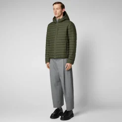 Save The Duck Animal-Free Steppjacken>Animal-free Herren-steppjacke Cael In Olivgrün