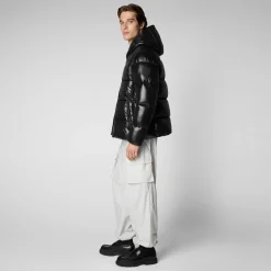 Save The Duck Animal-Free Steppjacken>Animal-free Herren-steppjacke Edgard Mit Kapuze In Schwarz