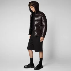 Save The Duck Animal-Free Steppjacken>Animal-free Herren-steppjacke Edgard Mit Kapuze In Braunschwarz