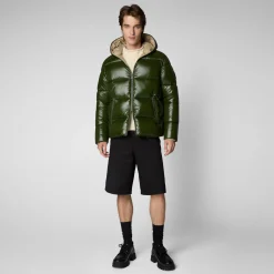 Save The Duck Animal-Free Steppjacken>Animal-free Herren-steppjacke Edgard Mit Kapuze In Tannengrün