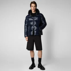 Save The Duck Animal-Free Steppjacken>Animal-free Herren-steppjacke Edgard Mit Kapuze In Blauschwarz