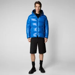 Save The Duck Animal-Free Steppjacken>Animal-free Herren-steppjacke Edgard Mit Kapuze In Blaubeere