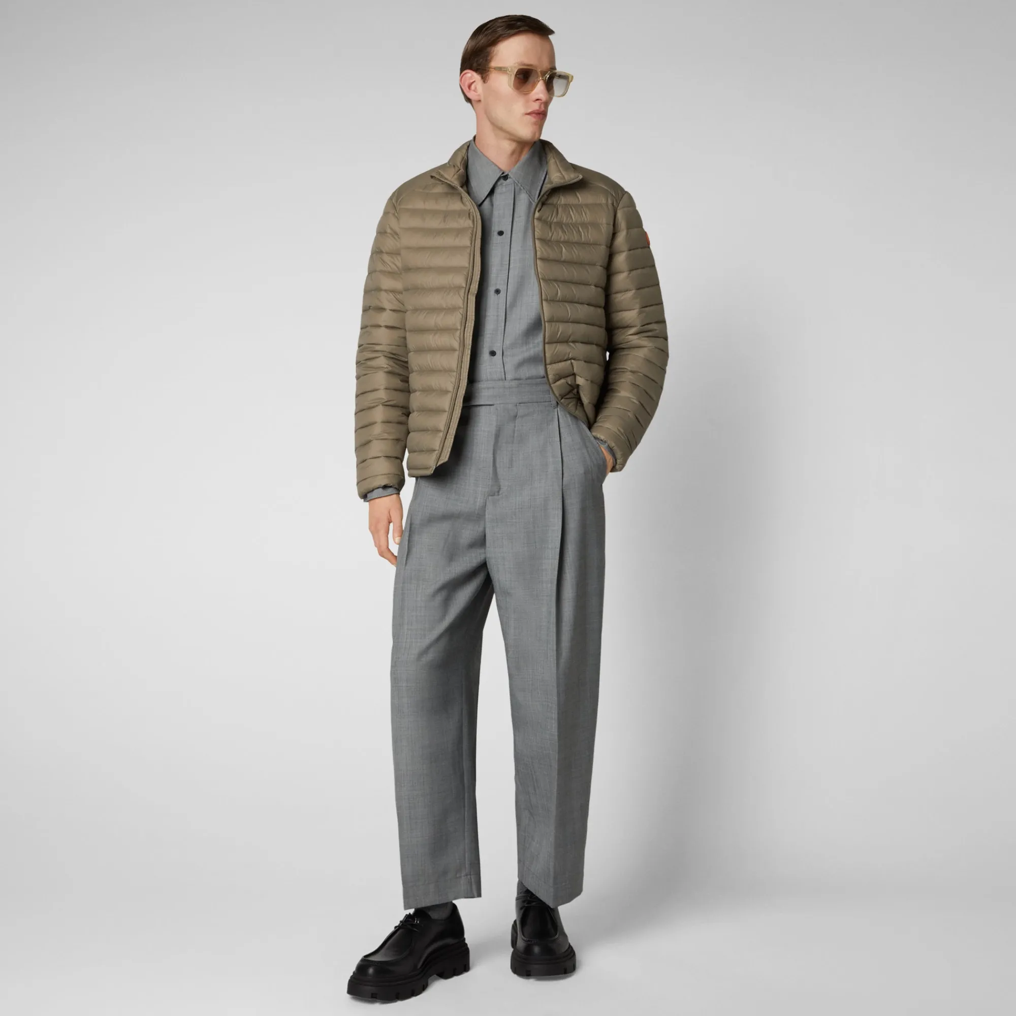 Save The Duck Animal-Free Steppjacken>ANIMAL-FREE HERREN-STEPPJACKE Puffer Alexander In Elefantengrau