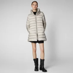 Save The Duck Animal-Free Steppjacken>Damen Regenmantel Lydia In Rainy Beige Hellbeige
