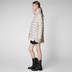 Save The Duck Animal-Free Steppjacken>Damen Regenmantel Lydia In Rainy Beige Hellbeige