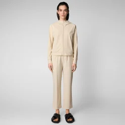 Save The Duck T-Shirts & Sweatshirts>Damen Sweatshirt Pear In Cremebeige