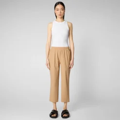 Save The Duck Hosen>Damen Trousers Milan In Biscuit beige