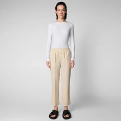 Save The Duck Hosen>Damenhose Milan In Cremebeige