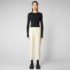 Save The Duck Hosen>Damenhose Milan In Vanille