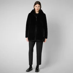 Save The Duck Jacken>Damen-steppjacke Bridget Mit Kapuze In Schwarz