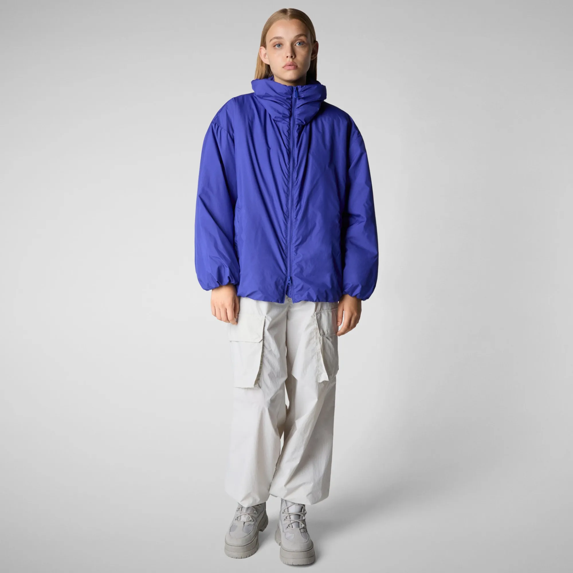 Save The Duck Jacken>Damen-steppjacke Cissy In Gentian Blue Enzianblau