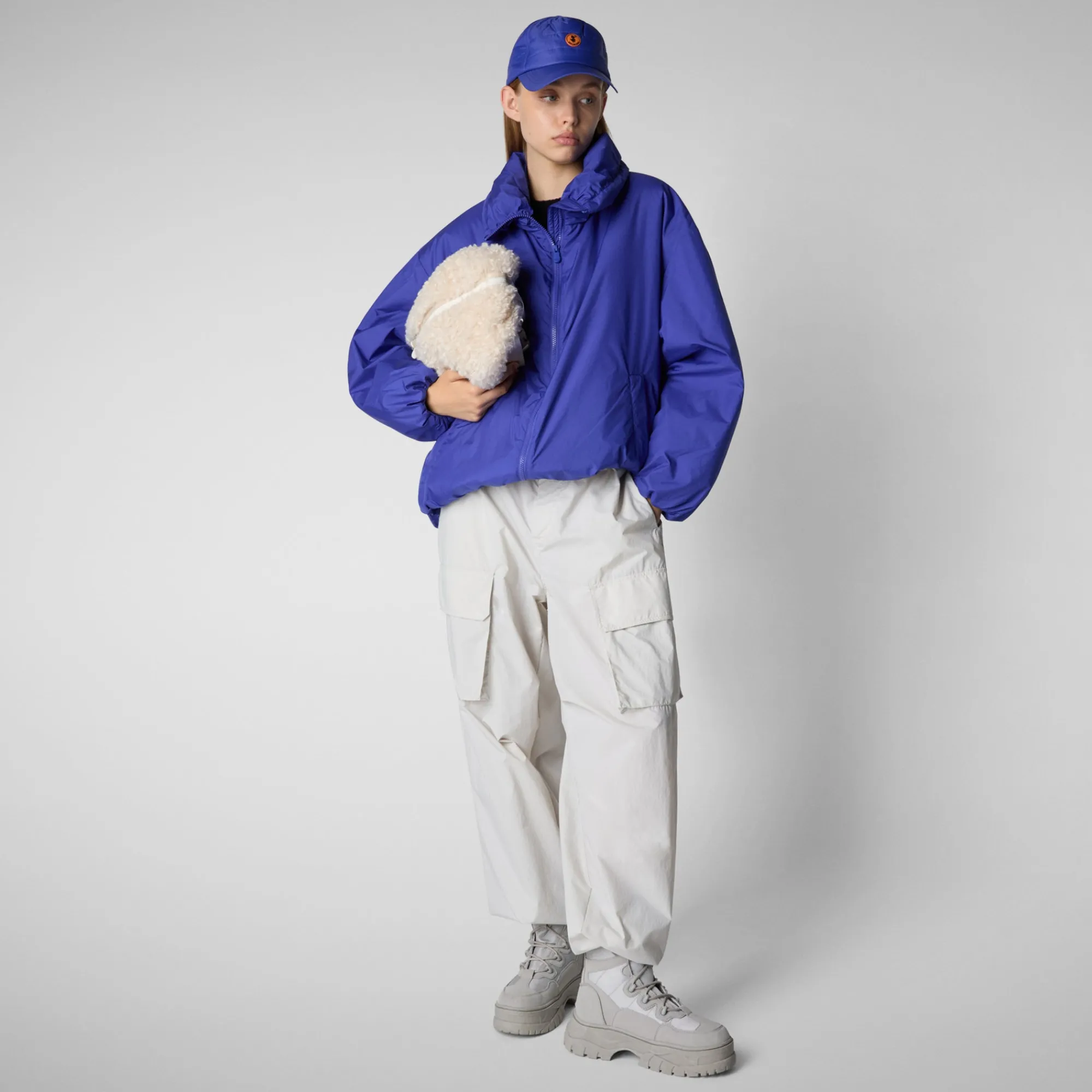 Save The Duck Jacken>Damen-steppjacke Cissy In Gentian Blue Enzianblau