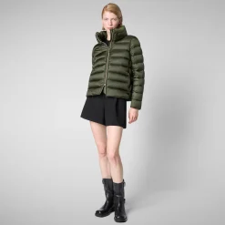 Save The Duck Animal-Free Steppjacken>Damen-steppjacke Elsie In Tannengrün