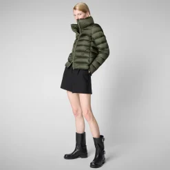 Save The Duck Animal-Free Steppjacken>Damen-steppjacke Elsie In Tannengrün