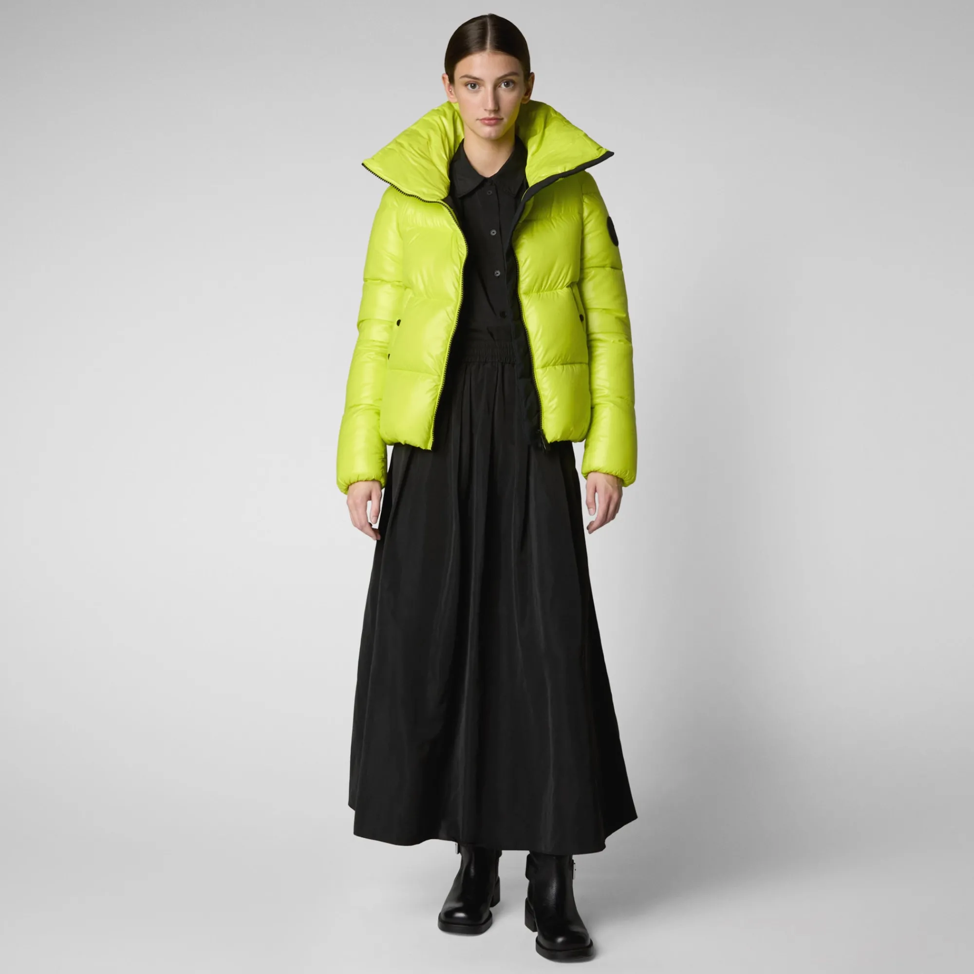 Save The Duck Animal-Free Steppjacken>Damen-steppjacke Isla In Lichen Green Limettengrün