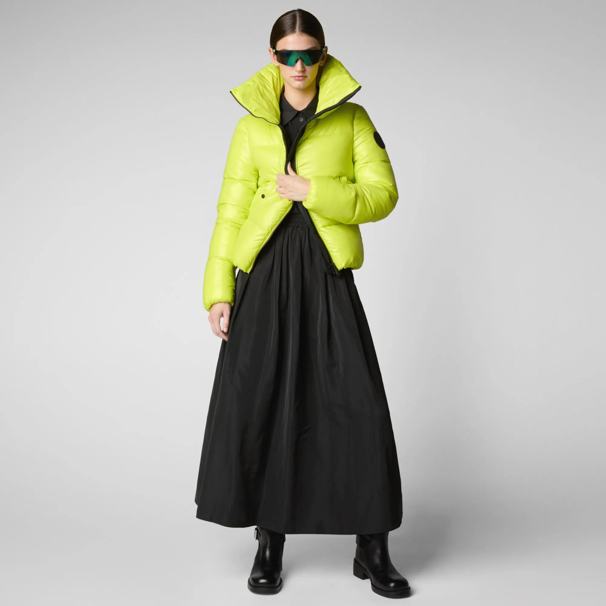 Save The Duck Animal-Free Steppjacken>Damen-steppjacke Isla In Lichen Green Limettengrün