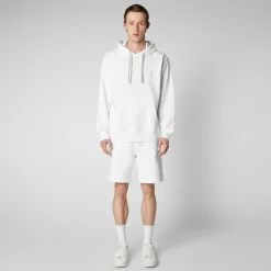 Save The Duck T-Shirts & Sweatshirts>Herren Sweatshirt Edson In Weiss