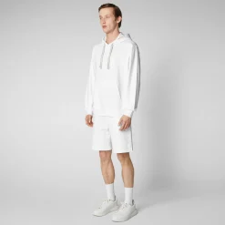 Save The Duck T-Shirts & Sweatshirts>Herren Sweatshirt Edson In Weiss