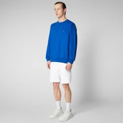 Save The Duck T-Shirts & Sweatshirts>Herren Sweatshirt Silas In Kräftiges Blau