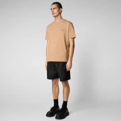 Save The Duck T-Shirts & Sweatshirts>Herren T-shirt Adelmar In Biscuit beige