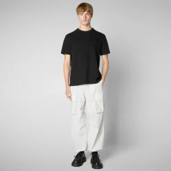 Save The Duck T-Shirts & Sweatshirts>Herren T-shirt Bram In Schwarz