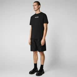 Save The Duck T-Shirts & Sweatshirts>Herren T-shirt Nalo In Schwarz