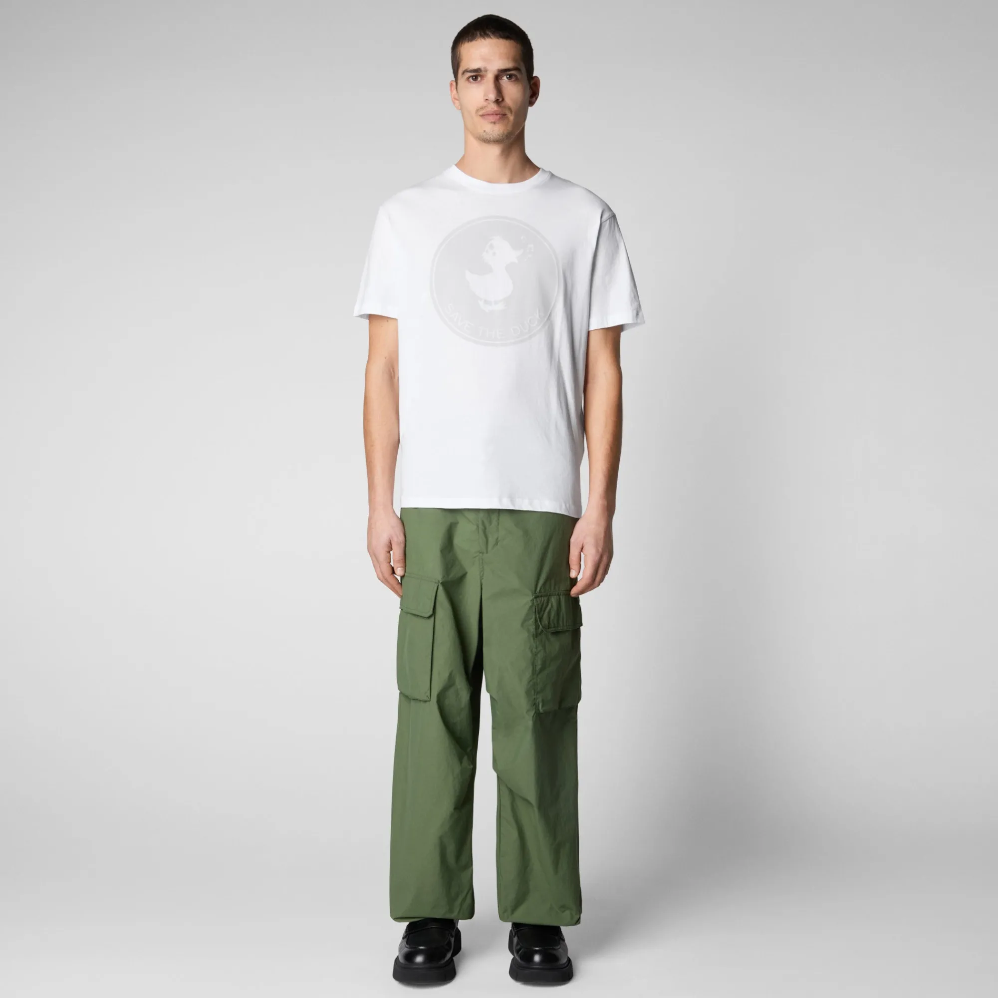 Save The Duck T-Shirts & Sweatshirts>Herren T-shirt Pepo In Weiss