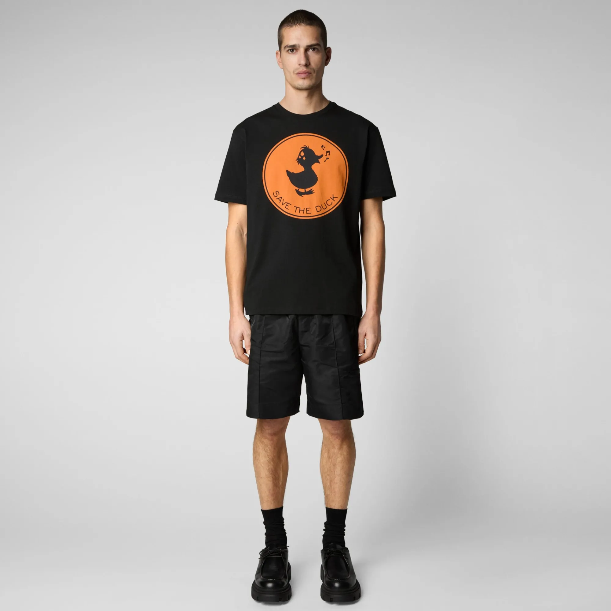 Save The Duck T-Shirts & Sweatshirts>Herren T-shirt Sabik In Schwarz
