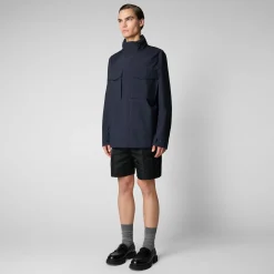 Save The Duck Jacken>Herrenjacke Irving In Blauschwarz