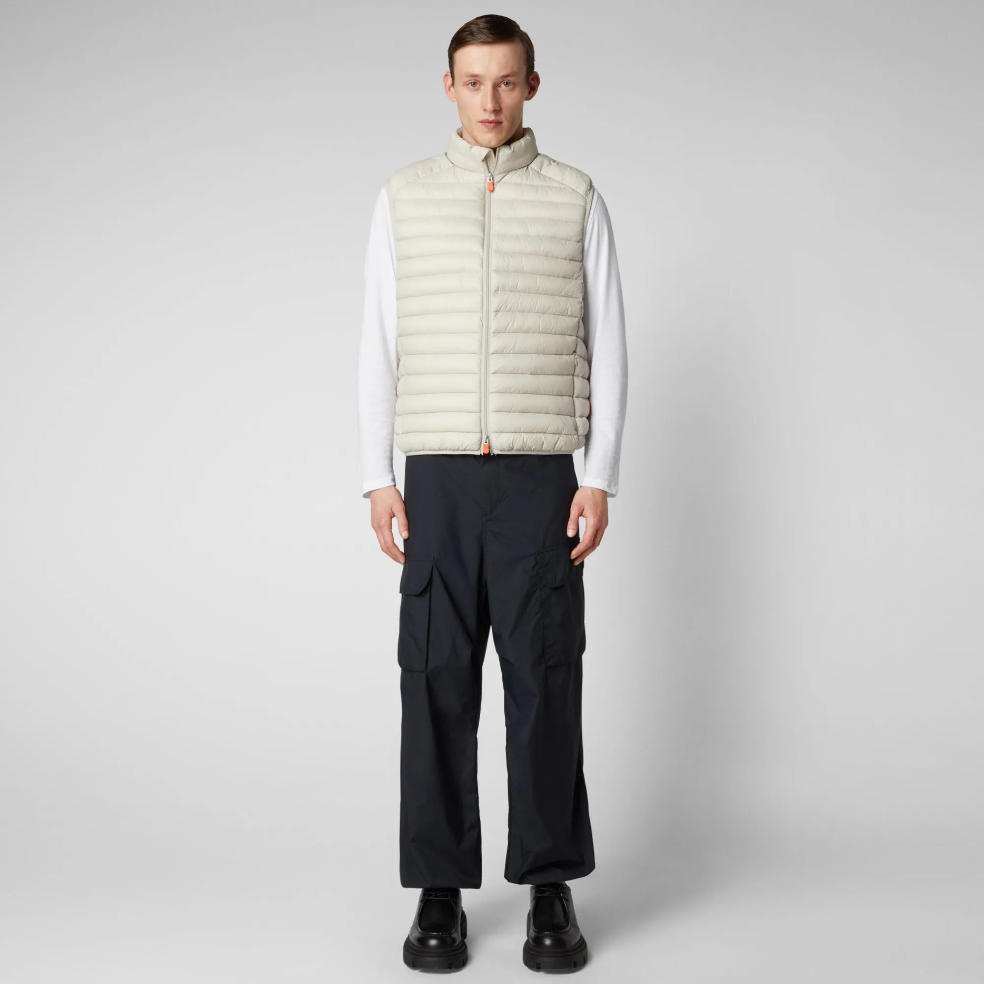 Save The Duck Westen>Man's Vest Adam In Hellbeige