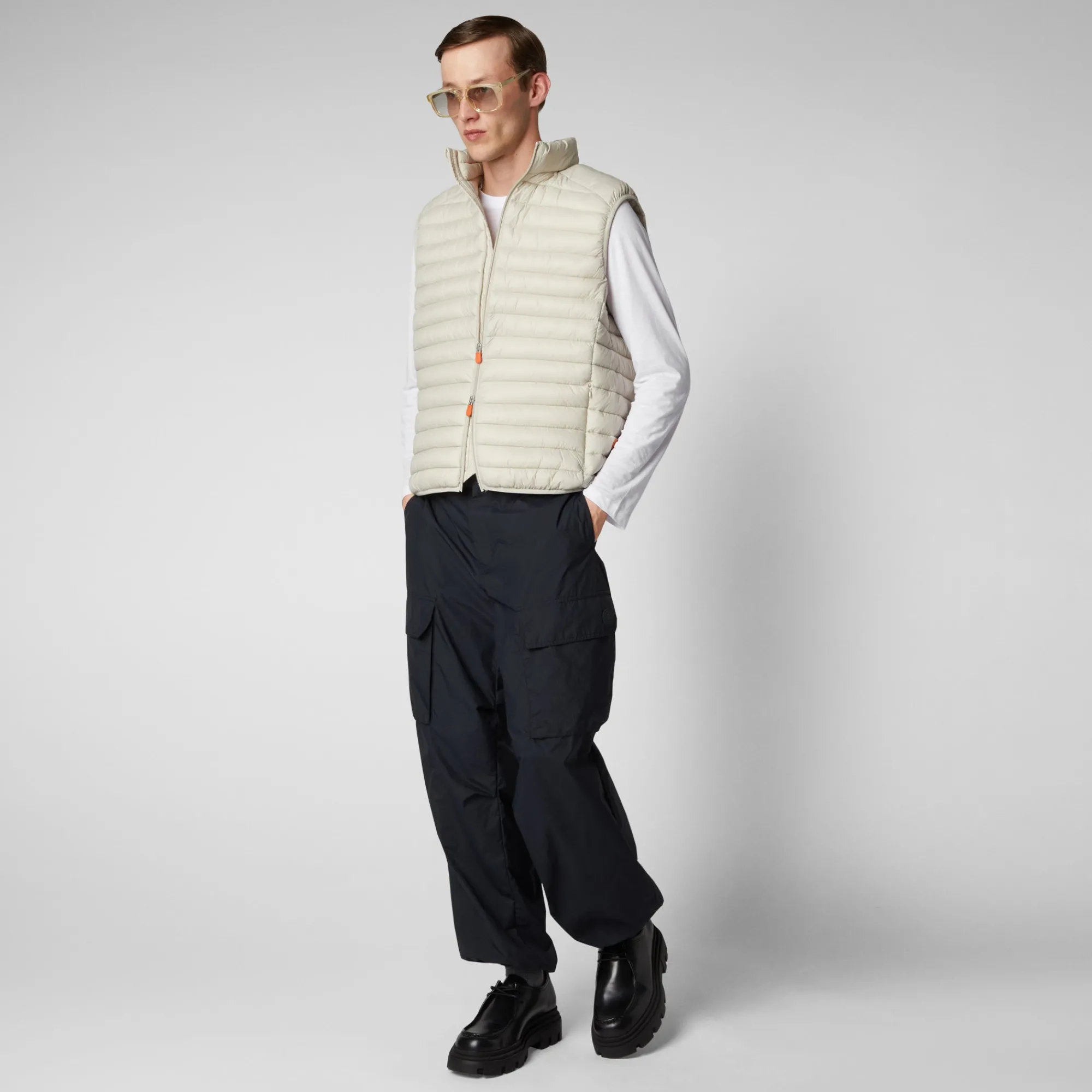 Save The Duck Westen>Man's Vest Adam In Hellbeige