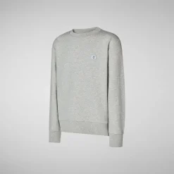 Save The Duck Shirts & Sweatshirts|T-Shirts & Sweatshirts>Unisex-Kinder Sweatshirt Dano In Hellgrau meliert