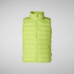 Save The Duck Westen|Westen>Unisex-weste Andy In Lichen Green Limettengrün